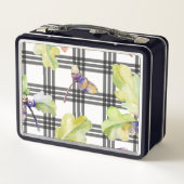 Lunch Box Chêne Automne Feuilles & Plaid Personnalisable (Dos)