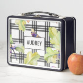 Lunch Box Chêne Automne Feuilles & Plaid Personnalisable (En situation)