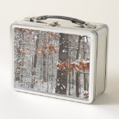 Lunch Box Chênes couverts de neige hiver Photographie de la  (Devant)