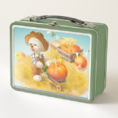 Lunch Box Cher fermier chien avec Citrouille (Devant)