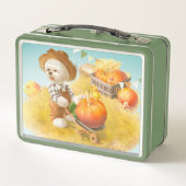 Lunch Box Cher fermier chien avec Citrouille (Dos)