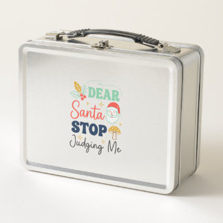 Lunch Box Cher Père Noël Arrête De Me Juger Noël Champignon