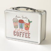 Lunch Box Cher Père Noël | Latte de café de Noël (Dos)