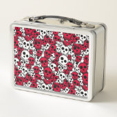Lunch Box Cherry Gothique Motif de crâne Imprimer (Dos)
