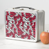 Lunch Box Cherry Gothique Motif de crâne Imprimer (En situation)