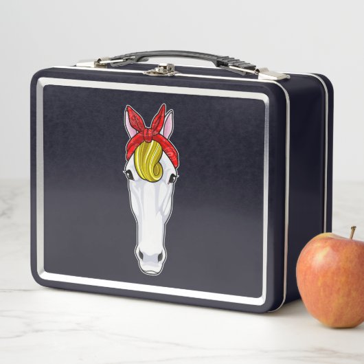 Lunch Box Cheval au ruban (En situation)