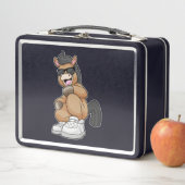 Lunch Box Cheval avec de grosses chaussures (En situation)