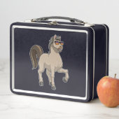 Lunch Box Cheval avec lunettes de soleil (En situation)