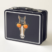 Lunch Box Cheval avec lunettes de soleil (Dos)