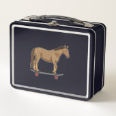 Lunch Box Cheval comme patineur sur skateboard (Devant)