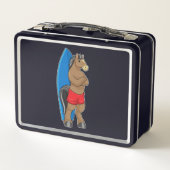 Lunch Box Cheval comme Surfer avec Surfboard (Dos)