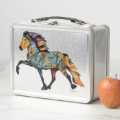 Lunch Box Cheval islandais Pop Art (En situation)