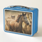 Lunch Box Chevaux du quartier américain (Dos)