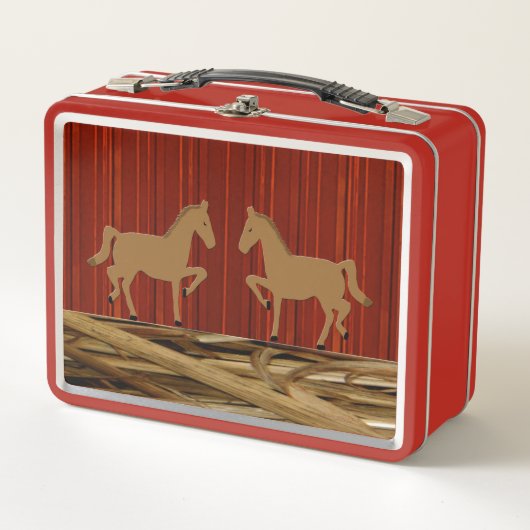 Lunch Box Chevaux rustiques (Devant)