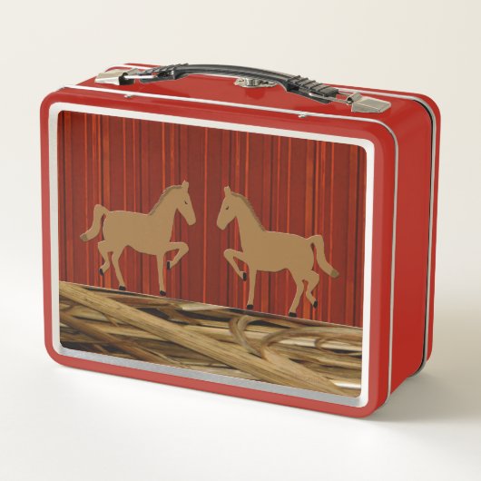 Lunch Box Chevaux rustiques (Dos)