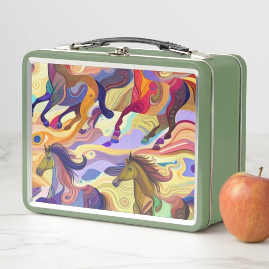 Lunch Box Chevaux sauvages (En situation)