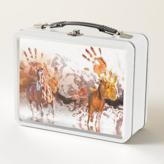 Lunch Box Chevaux sauvages MAINS SAUVAGES (Devant)