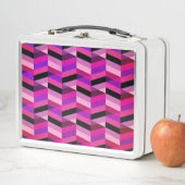Lunch Box Chevron Abstrait/Herringbone | Purples et violets (En situation)