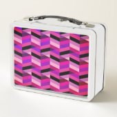 Lunch Box Chevron Abstrait/Herringbone | Purples et violets (Dos)