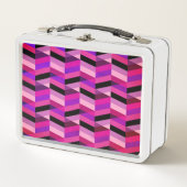 Lunch Box Chevron Abstrait/Herringbone | Purples et violets (Devant)