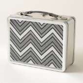 Lunch Box chevron croquis gris et noir (Dos)