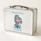 Lunch Box Chibi Girl en Sweat - shirt à capuche et Casquette (Dos)
