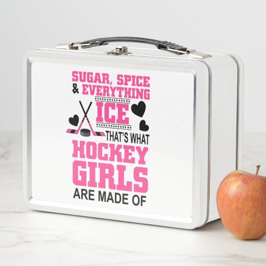 Lunch Box chic sucre et épices filles hockey sur glace (En situation)