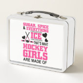 Lunch Box chic sucre et épices filles hockey sur glace (Devant)
