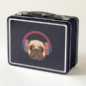 Lunch Box Chien à la musique avec casque (Dos)