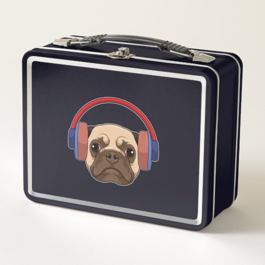 Lunch Box Chien à la musique avec casque (Devant)