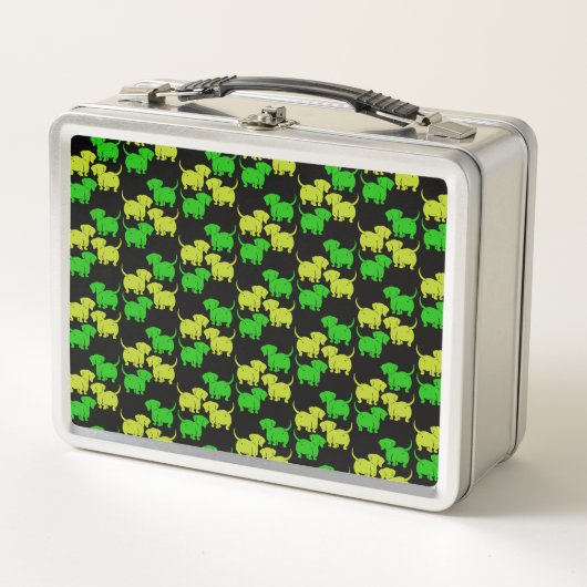 Lunch Box Chien allemand Dachshund Motifs (Devant)