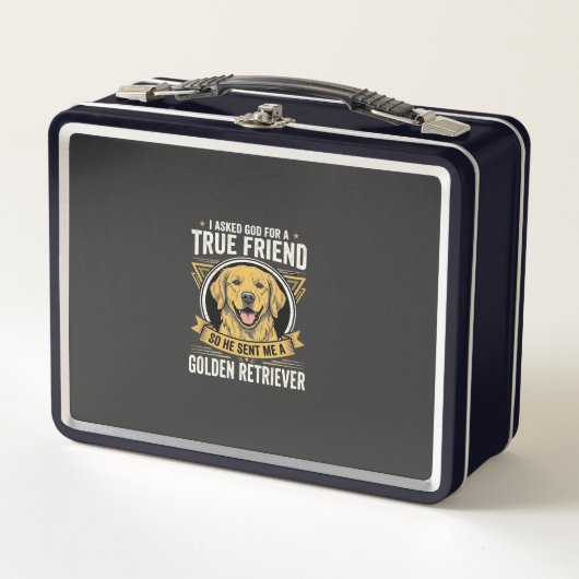 Lunch Box Chien Ami Véritable Golden Retriever (Devant)