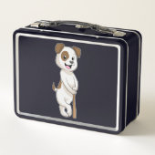 Lunch Box Chien au baseball avec batte de baseball (Dos)