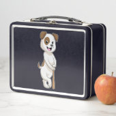 Lunch Box Chien au baseball avec batte de baseball (En situation)