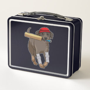 Lunch Box Chien au cricket avec batte de cricket