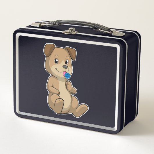 Lunch Box Chien avec Sucreries Sucette (Devant)
