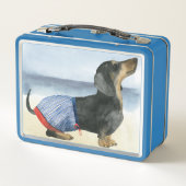 Lunch Box Chien chaud | Chiot Dans Les Troncs De Baignade (Dos)