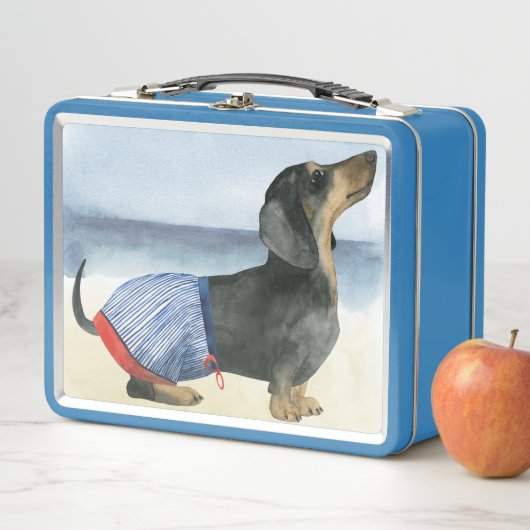 Lunch Box Chien chaud | Chiot Dans Les Troncs De Baignade (En situation)