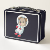 Lunch Box Chien dans l'espace en costume (Devant)