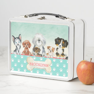 Lunch Box Chien de Chien de Chien Personnalisé