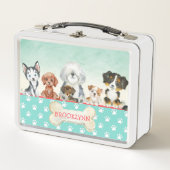 Lunch Box Chien de Chien de Chien Personnalisé (Devant)