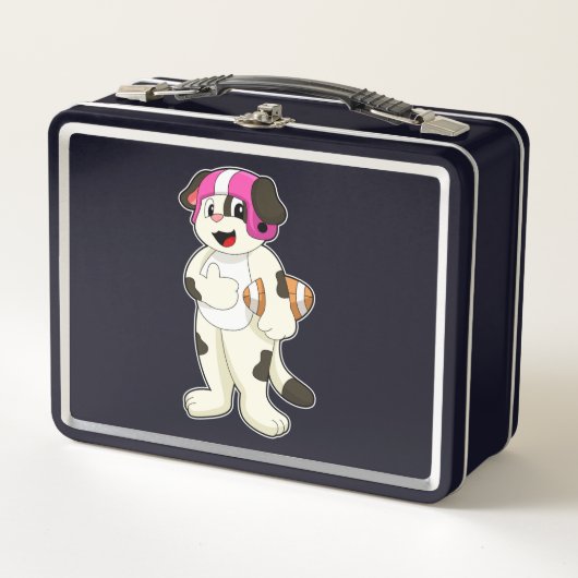 Lunch Box Chien de football Sports (Devant)