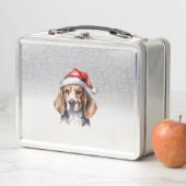 Lunch Box Chien de Noël beagle (En situation)