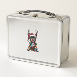 Lunch Box Chien de Noël Fou de Chien de Noel de Père Noël Lu