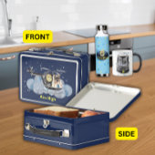 Lunch Box Chien de police mignon sur hélicoptère