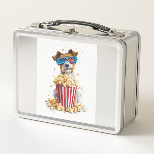Lunch Box Chien de soirée cinéma Popcorn Pup (Devant)