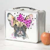 Lunch Box Chien de Taureau de Français de Cutie (En situation)