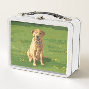 Lunch Box Chien de trieur du Labrador jaune
