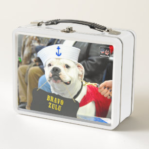 LUNCH BOX CHIEN DU SERVICE MILITAIRE AMÉRICAIN