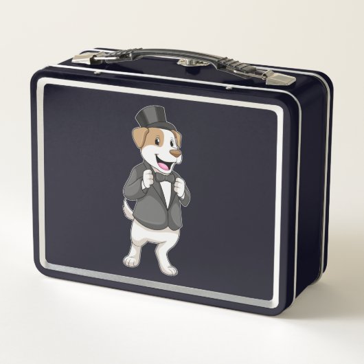 Lunch Box Chien en chambre avec ruban (Dos)